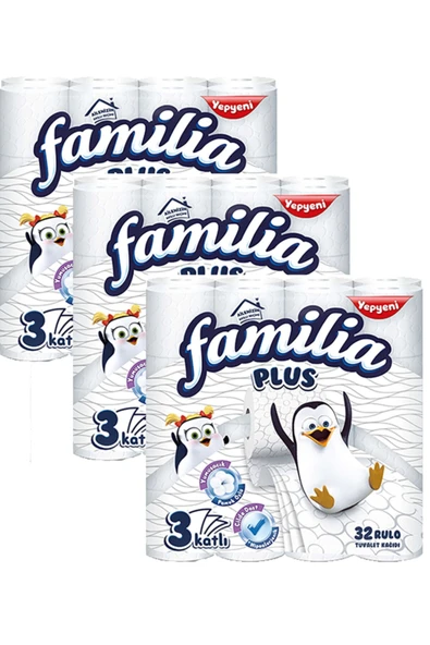 Familia Plus Tuvalet Kağıdı 32 Rulo x 3 Adet ürün görseli 1