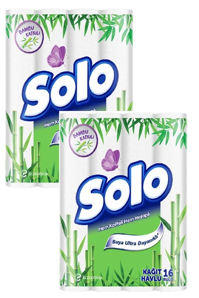 Solo Kağıt Havlu Bambu Katkılı 32 Rulo ürün görseli 1