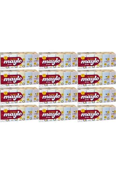 Maylo Cep Kağıt Mendil 120 Li Set (12PK*10) ürün görseli 1