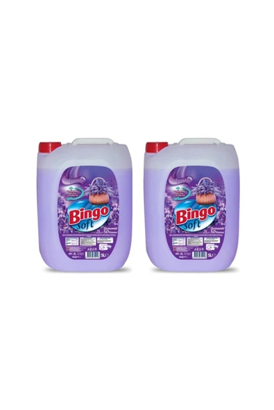 Bingo Soft Sıvı Çamaşır Yumuşatıcı Lavanta 2 Adet X 5 Litre ürün görseli 1