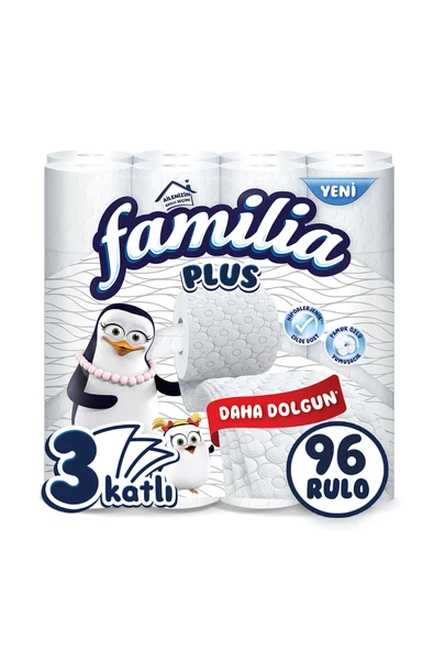 Familia Plus Tuvalet Kağıdı 96 Rulo (32 RULO X 3 PAKET) ürün görseli 1
