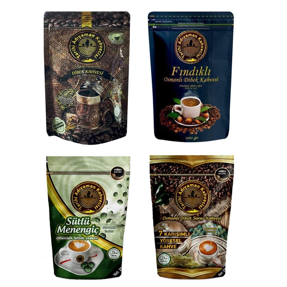 Tarihi Adıyaman Kahvecisi 200 gr 4 lü Karma Paket ürün görseli 1