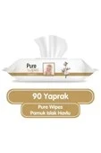 Pure Baby Organik Pamuklu Bebek Islak Havlu 90 Yaprak ürün görseli 1