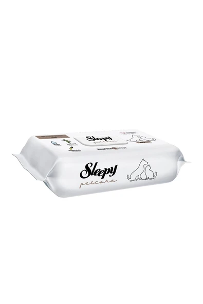 Sleepy Petcare Evcil Hayvan Islak Havlusu 60'lı ürün görseli 1