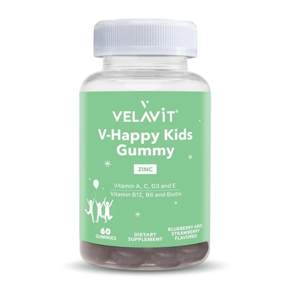 Velavit V-Happy Kids Gummy 60 Gummies ürün görseli 1