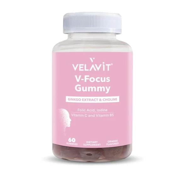 Velavit V-Focus Gummy 60 Gummies ürün görseli 1