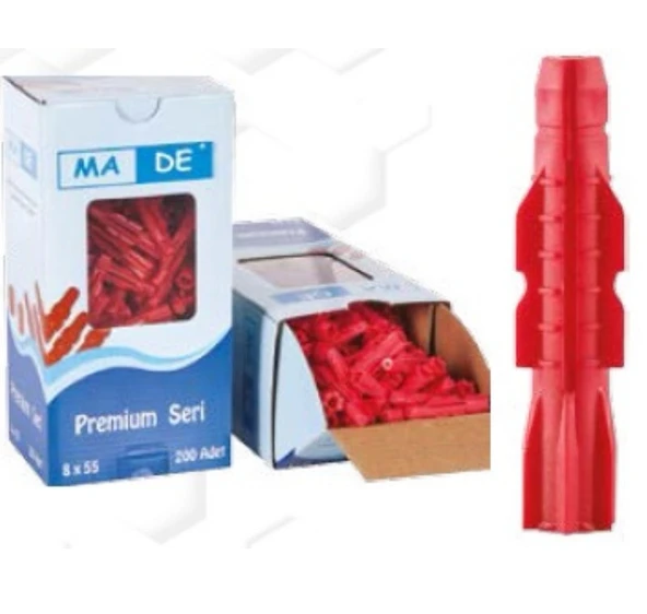 MADE PREMİUM ROKET DÜBEL 8 mm 200 Adet ürün görseli 1