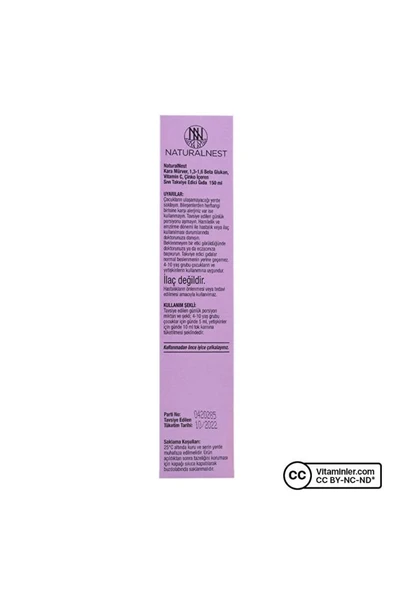 Naturalnest Immy Beta Glukan Çilek Aromalı Şurup 150 ml - Resim 4