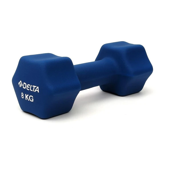 Delta 8 Kg x 1 Adet Deluxe Pvc Kaplama Lacivert Demir Dambıl ürün görseli 1