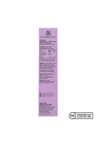 Naturalnest Immy Beta Glukan Çilek Aromalı Şurup 150 ml - Resim 3