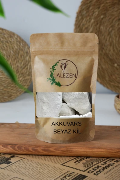 LALEZEN Yenilebilir Akkuvars Kil - Beyaz Ural Kesek Tebeşir Kil 100 Gr ürün görseli 1