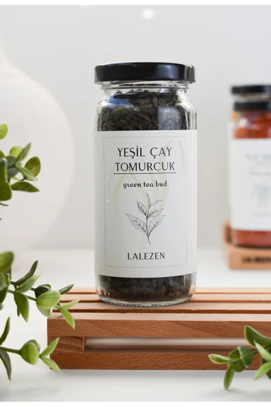 LALEZEN Yeşil Çay Tomurcuk 1. Kalite 100 Gr (cam kavanoz) ürün görseli 1