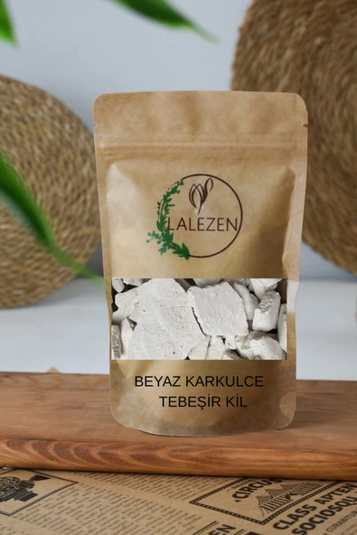 LALEZEN Yenilebilir Doğal KARKULCE Tebeşir Kili - Kartopu Karkulce Beyaz Kil 100 Gr ürün görseli 1