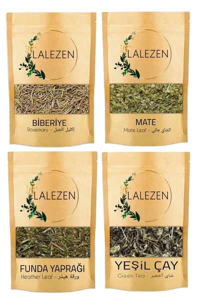 LALEZEN Detoks Çayı /slim Tea 4 lü paket 100 gr- Yeşil Çay , Mate , Funda , Biberiye ürün görseli 1