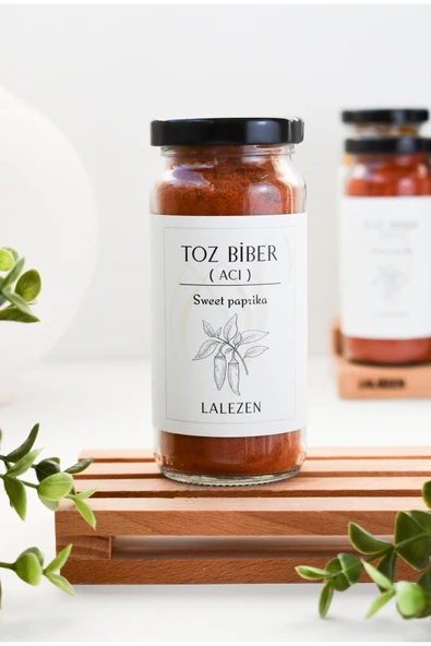 LALEZEN Acı Toz Biber 100 gr - Kırmızı Öğütülmüş Acı Biber ( Cam Kavanoz) ürün görseli 1