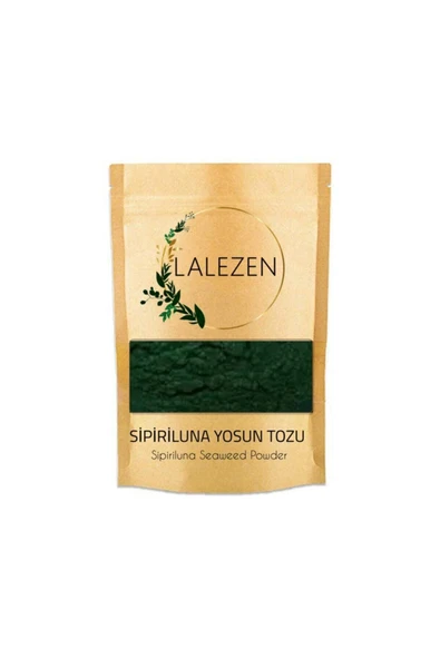 LALEZEN Spirulina Yosun Tozu - Sipirulina 100 gr - Spirulina Seaweed Powder - %100 Saf ürün görseli 1