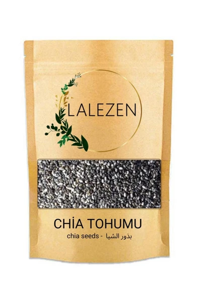 LALEZEN Chia Tohumu 100 gr Chia Tohumu Glutensiz Taze Tohum 100gr Vegan Ürün 1. Kalite Kilitli Özel Ambalaj ürün görseli 1
