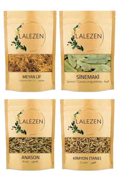 LALEZEN SİNDİRİM ÇAYI - Meyan Lif Sinameki Anason Tane Kimyon Tane 250 gr ürün görseli 1