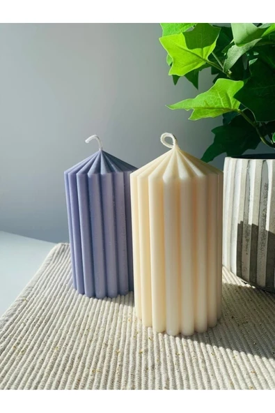 LALEZEN HOME Kokulu Sütun Mum Seti ürün görseli 1