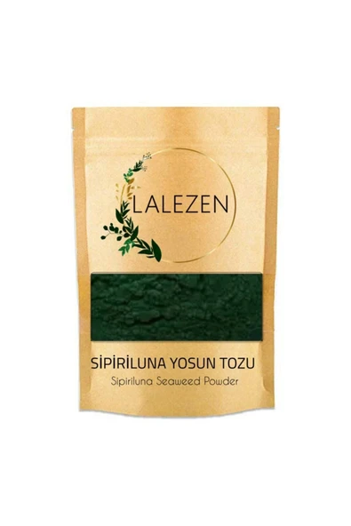 LALEZEN Spirulina Yosun Tozu - Sipirulina 10 gr - Spirulina Seaweed Powder - %100 Saf ürün görseli 1
