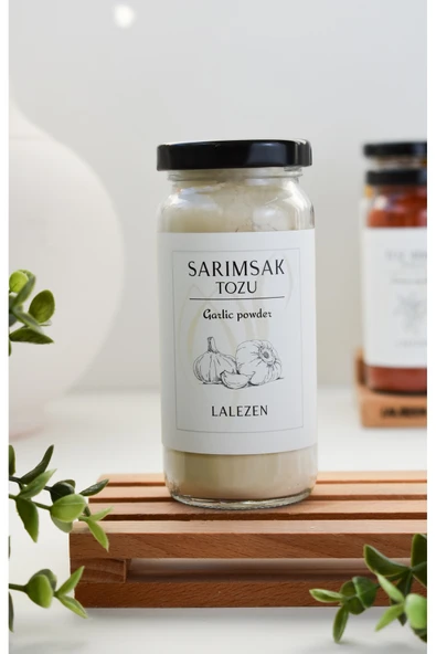 LALEZEN Sarımsak Tozu- Garlic powder 100 Gr (cam) ürün görseli 1