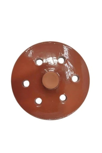 LALEZEN Çömlekçilik Orta Boy Sırlı 20 Cm Toprak Dolmalık Sarma Taşı ürün görseli 1