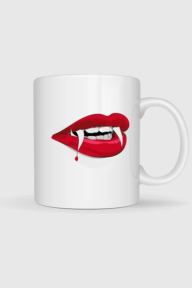 Dracula Vampire, Teeth Tasarımlı Kupa Bardak ürün görseli 1