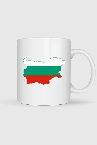 Flag Of Bulgaria Map Collection Tasarımlı Kupa Bardak ürün görseli 1