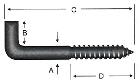 Şofben Çivisi No 1 / 5.8x50 - 10 Adet - Resim 2