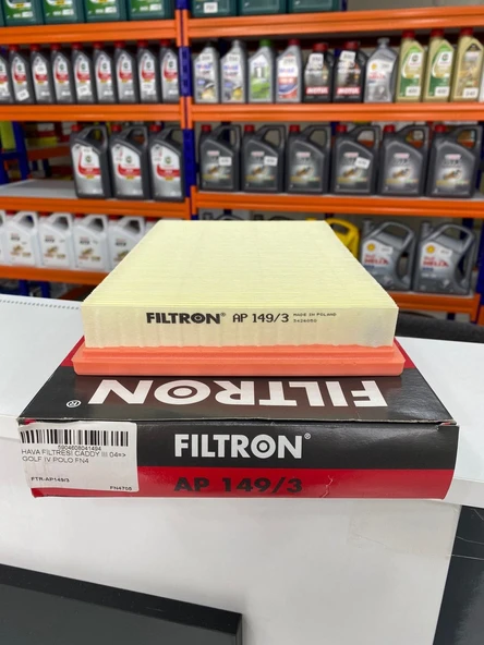 Filtron AP149/3 Hava Filtresi CADDY III 04 GOLF IV 00 06 POLO 02 CORDOBA LEON TOLEDO 1.4 16V 1.6 16V 36198620 036129607BC 036198620 36129620D 036129620D ürün görseli 1