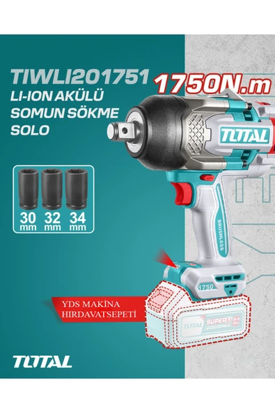 LI-ON AKÜLÜ 1750 NM SOMUN SÖKME - TIWLI201751 SOLO AKÜSÜZ ürün görseli 1