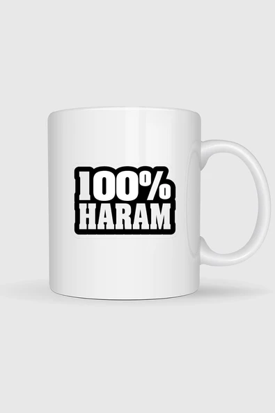 Yüzde Yüz Haram Bro Tasarımlı Kupa Bardak ürün görseli 1