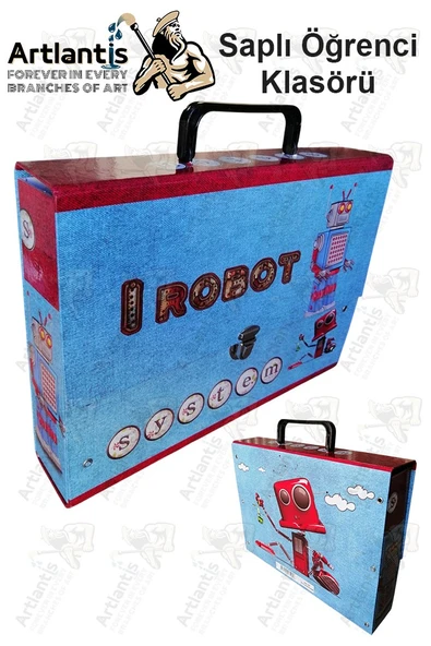 Saplı Klasör 1 Adet Kolplu Klasör Öğrenci Klasörü 32x24x7 cm Saplı Çanta Saplı Dosya Okul Sınıf ürün görseli 1