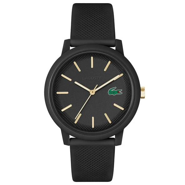 LACOSTE LAC2011233 SİYAH SİLİKON KORDON UNISEX KOL SAATİ ürün görseli 1