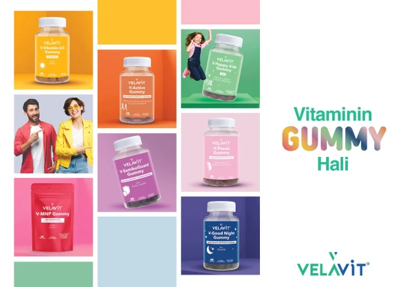 Velavit V-Vitamin D3 Gummy 60 Gummies - Resim 3