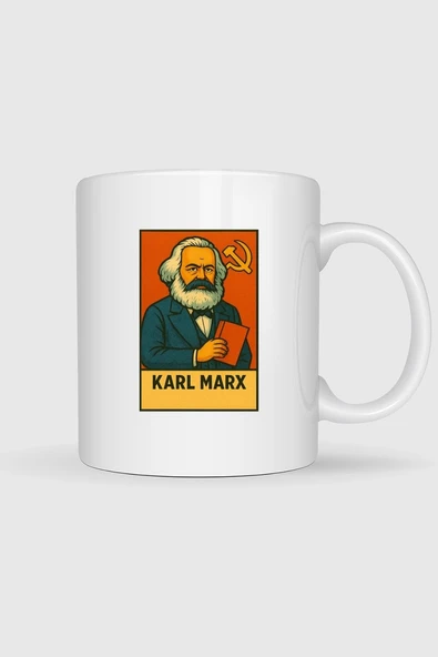 Karl Marx Sosyalizm Tasarımlı Kupa Bardak ürün görseli 1