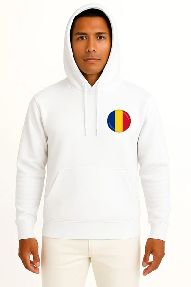 Kapüşonlu Flag Of Romania Computer Icons Cep Tasarımlı Unisex Sweatshirt ürün görseli 1