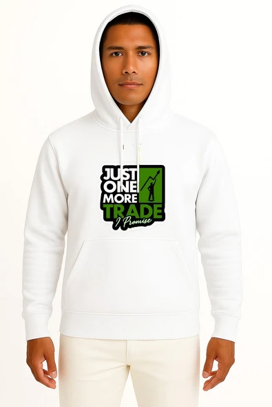 Kapüşonlu Investor Stock Market Trader Sticker Göğüs Tasarımlı Unisex Sweatshirt ürün görseli 1