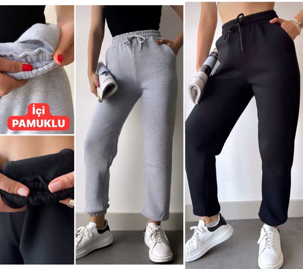 UNİSEX FÜME MEDIUM KIŞLIK EŞOFMAN ALTI ürün görseli 1
