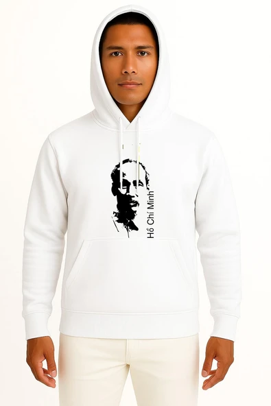 Kapüşonlu Ho Chi Minh City The Prison Diary Göğüs Tasarımlı Unisex Sweatshirt ürün görseli 1