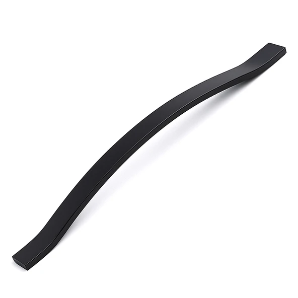 Sümbül Düz Siyah 320 mm Metal Kulp Çekmece Kolu Kapak Kulpları Mobilya Kulpu Modern Mutfak Dolabı ürün görseli 1