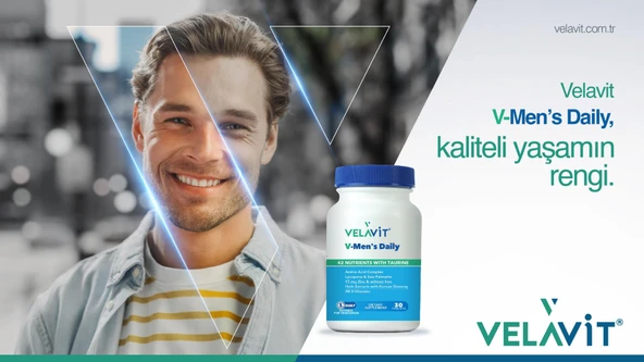 Velavit V-Mens Daily 30 Tablet - Resim 3
