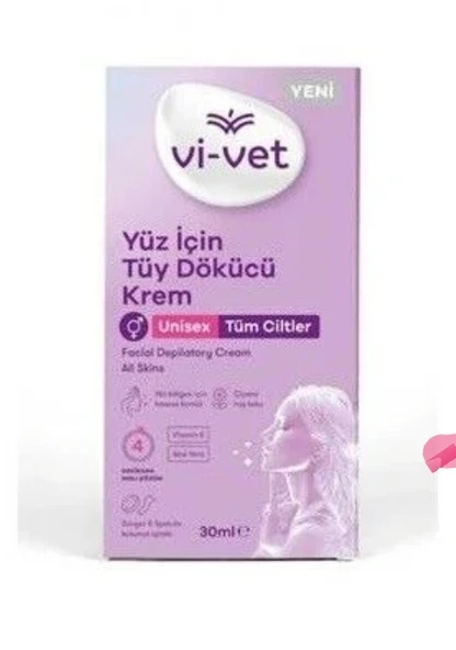 Vi-vet Yüz İcin Tüy Dökücü Krem 30 ml ürün görseli 1
