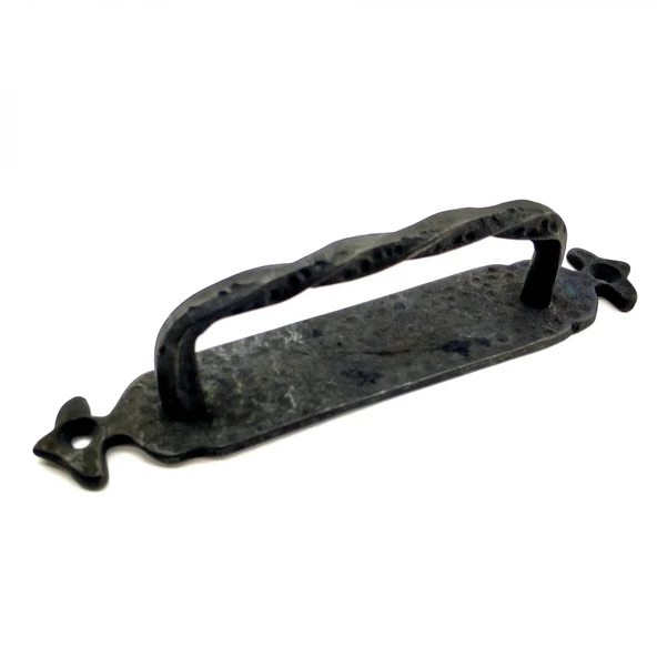 Antika Tarz Dekoratif Pirinç Burgulu Çekme Kol - 205x33 Mm, Oksit ürün görseli 1