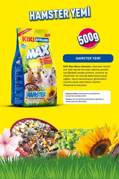 Kemirgen Max Menu Hamster Yemi 500 Gr. Kg305 - Resim 2
