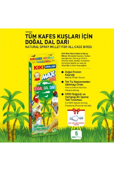 KB331-KIKI EXCELLENT DOĞAL SARI DAL DARI ürün görseli 1