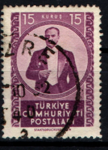 EABİ-1952 Yılı Posta Pulları 15 Kuruş 1952 (tp0517) İsfila 1685 ürün görseli 1
