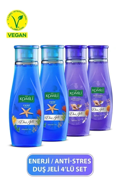 Komili Anti-Stres & Enerji Avantajlı Duş Jeli Set - 4 X 500 ML ürün görseli 1