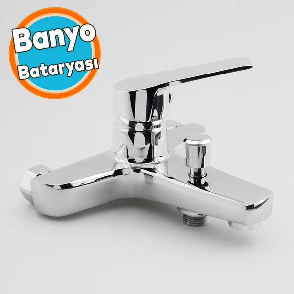 Banyo Bataryası Duvar Tipli Lavabo Mutfak Duş Musluğu Lüks Batarya Sıcak Soğuk Çift Su Girişli ürün görseli 1