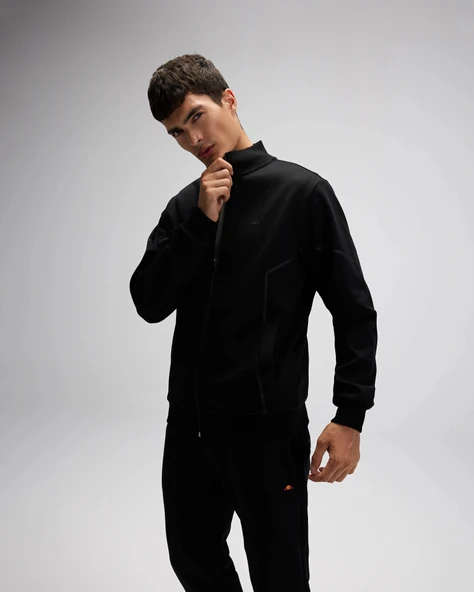 Ellesse Erkek Fermuarlı Sweat EM545-BK - Resim 2